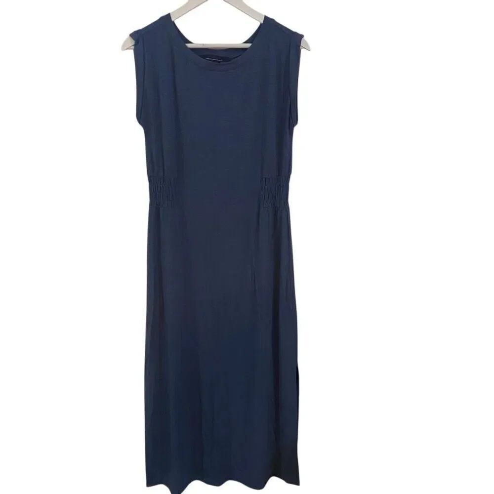 White House Black market long maxi dress capped short sleeve small cinged sides